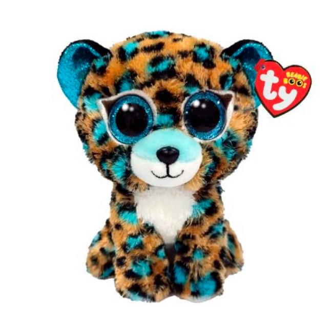 М'які тварини - М'яка іграшка TY Beanie Boos Леопард Cobalt 15 см (36691)