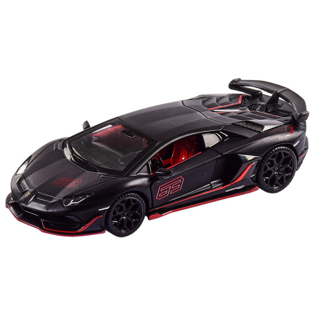 Автомодели - ​Автомодель Автопром Lamborghini Aventador SVJ черная (68472/2)