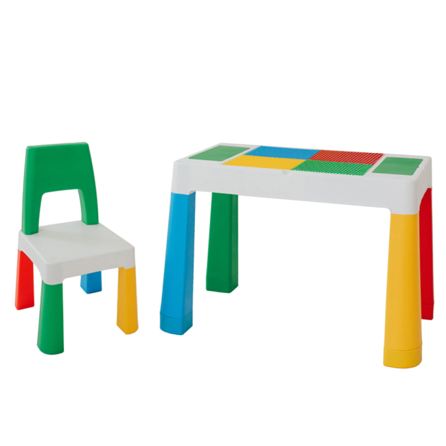 Дитячі меблі - Ігровий стіл та стілець Poppet Колор Грін 5 в 1 (2035006)