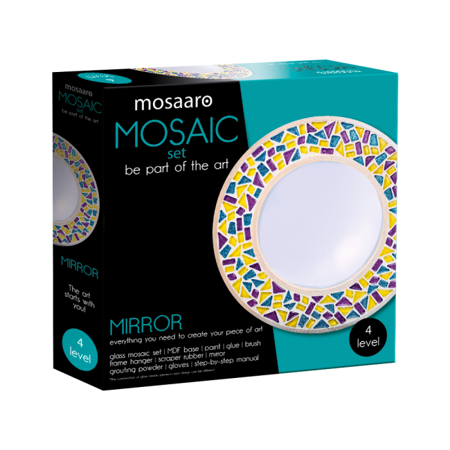 Мозаика - Набор стеклянной мозаики Mosaaro Хрустальное стекло Зеркало (MA4004)