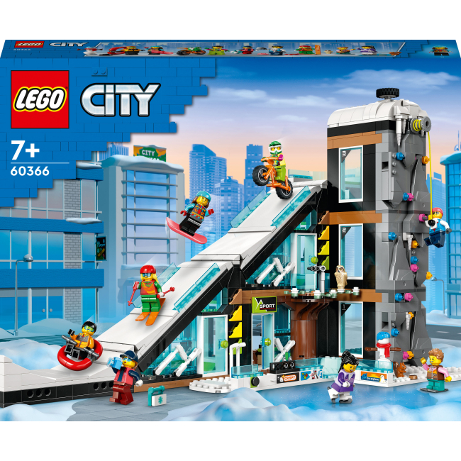 Конструктори LEGO - Конструктор LEGO City Гірськолижний і скелелазний центр (60366)