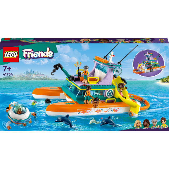 Конструкторы LEGO - Конструктор LEGO Friends Лодка морской спасательной бригады (41734)