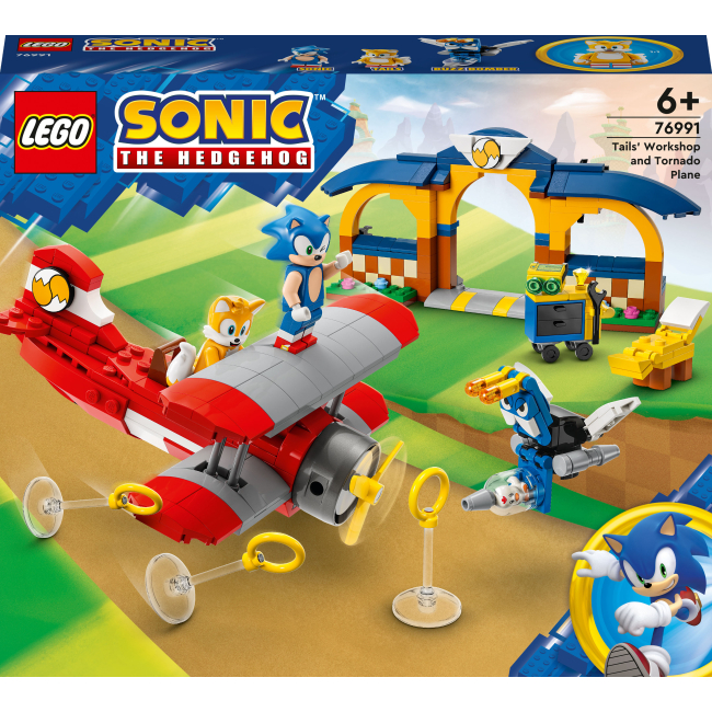 Конструктори LEGO - Конструктор LEGO Sonic the Hedgehog Майстерня Тейлз і літак Торнадо (76991)