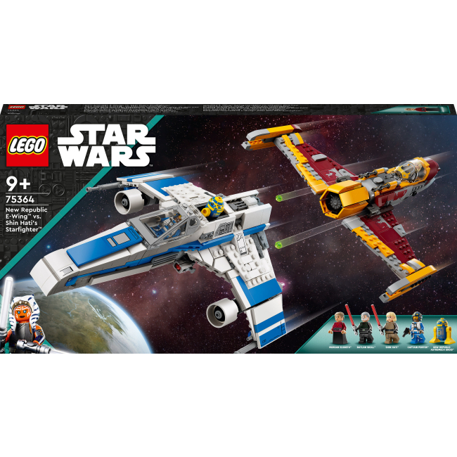 Конструкторы LEGO - Конструктор LEGO Star Wars Истребитель Новой Республики «E-Wing» против Звездного истребителя Шин Хати (75364)