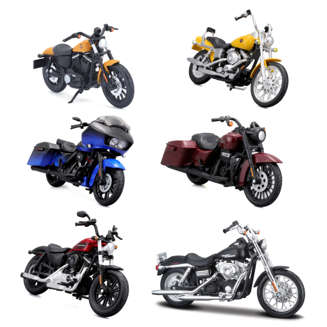 Автомодели - Мотоцикл Maisto Motorcycles Harley-Davidson в ассортименте (39360-39)