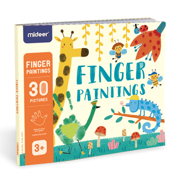 Товари для малювання - Книга для малювання пальчиковими фарбами Mideer (CT7043)