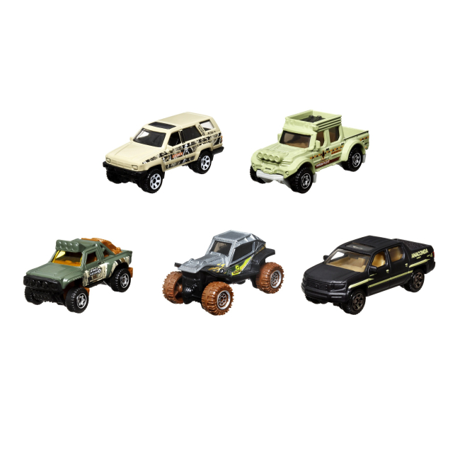 Автомоделі - Набір автомобілів Matchbox MBX Adventure II (С1817/HKY28)