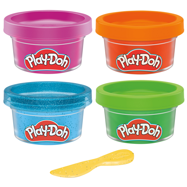 Набори для ліплення - Набір для ліплення Play-Doh Міні 1 тема 4 баночки (F7172/F7558)