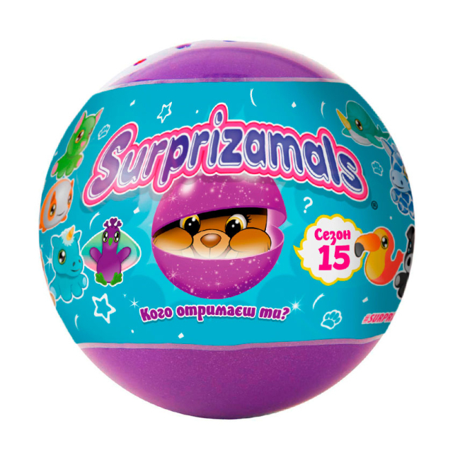 Мягкие животные - Мягкая игрушка Surprizamals S15 Сюрприз в шаре (SU03889-5024)