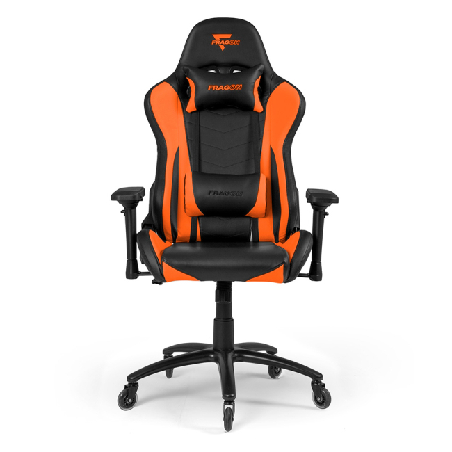 Товары для геймеров - Кресло для геймеров FragON 5X series черно-оранжевое (FGLHF5BT4D1522OR1)