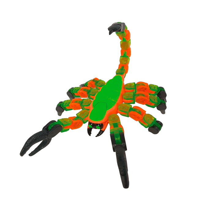 Фігурки тварин - Фігурка Klixx Creaturez Fidget Скорпіон зелено-червоний (KX110_A)