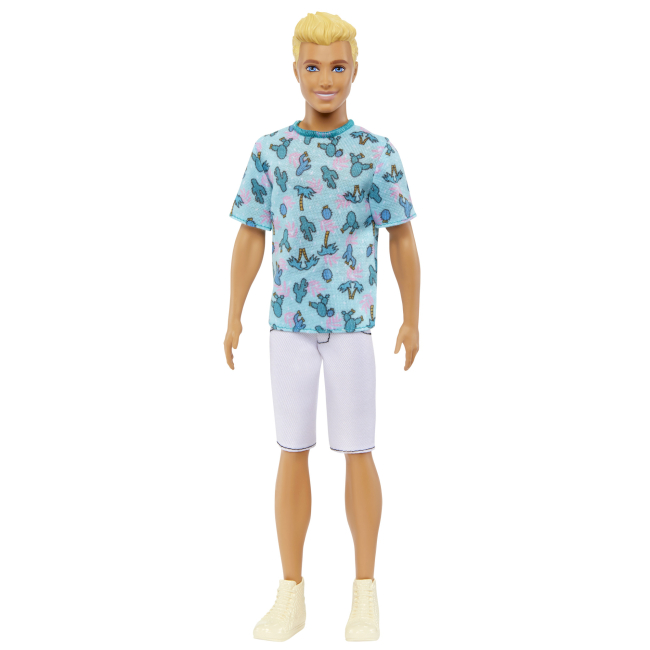 Ляльки - Лялька Barbie ​Fashionistas Кен у футболці з кактусами (HJT10)