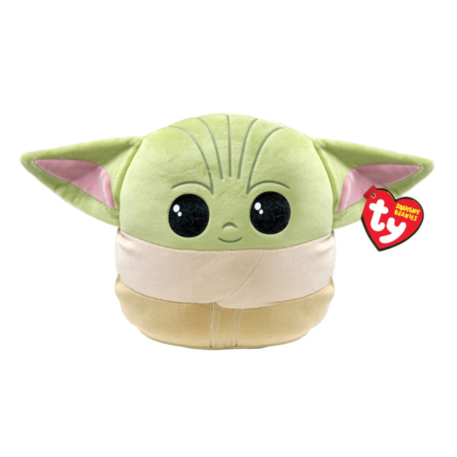 Персонажі мультфільмів - М'яка іграшка TY Squish-A-Boos Grogu 40 см (39353)