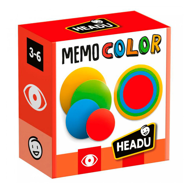 Настольные игры - Развивающая игра Headu Мемо цвета (MU51289)