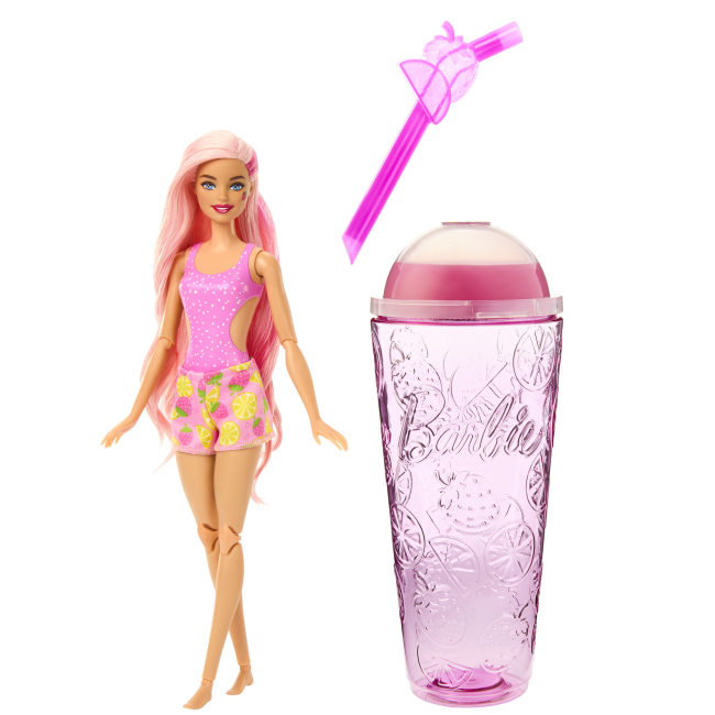 Ляльки - Лялька Barbie Pop Reveal Соковиті фрукти Полуничний лимонад (HNW41)