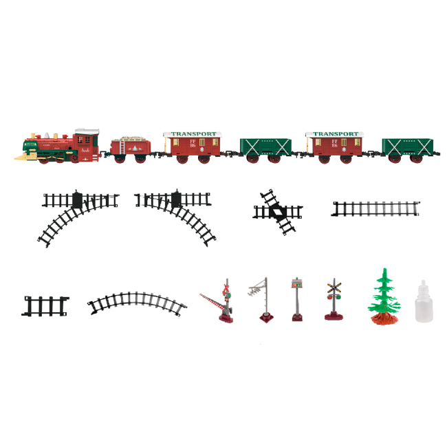Железные дороги и поезда - Игровой набор Fenfa Retro steam train (1603D)