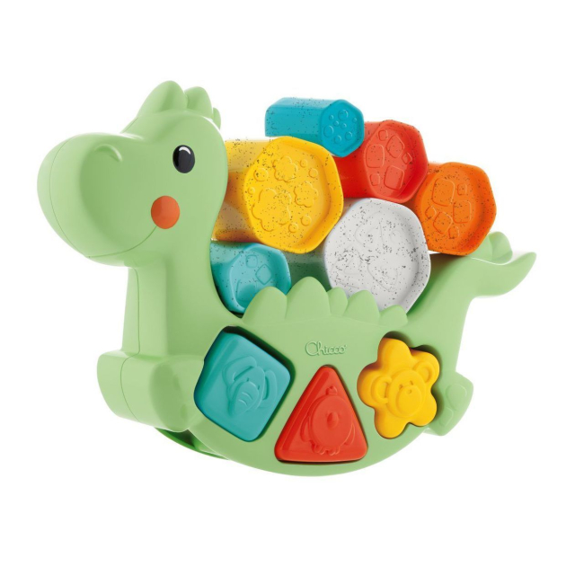 Развивающие игрушки - Сортер Chicco Eco plus Балансирующий динозавр 2 в 1 (10499.10)
