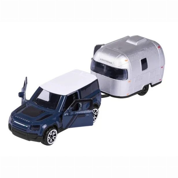 Автомоделі - Автомодель Majorette Дорожня допомога з трейлером Airstream Sport 16 і Land Rover Defender 90 (2053154/11)