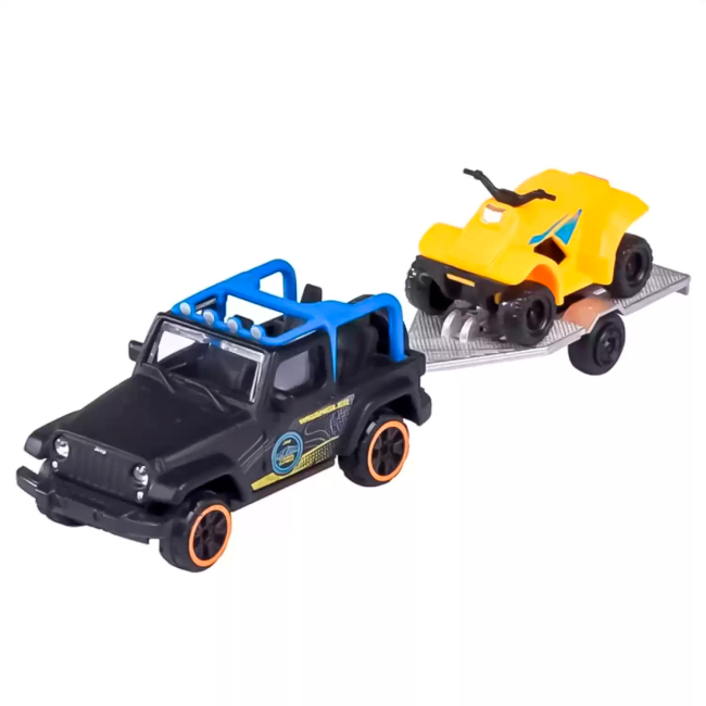 Автомоделі - Автомодель Majorette Дорожня допомога з трейлером Jeep Wrangler (2053154/15)