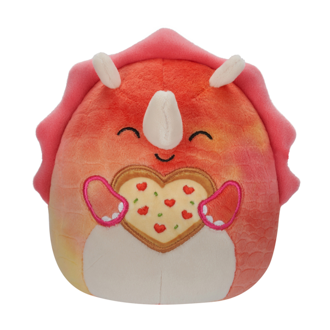 Мягкие животные - ​Мягкая игрушка Squishmallows Трицератопс Тринити 19 см (SQVA00857)