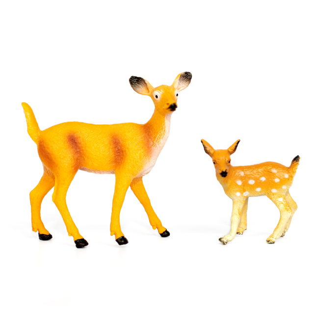 Фігурки тварин - Набір фігурок Kids Team Сафарі Олениха з оленятком (Q9899-A38/2)