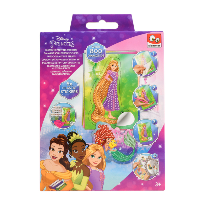 Мозаика - Набор алмазной мозаики Disney Princess наклейки (DP22328)