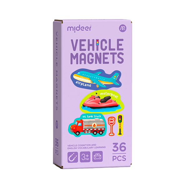 Розвивальні іграшки - Набір магнітів Mideer Транспорт (MD2200)