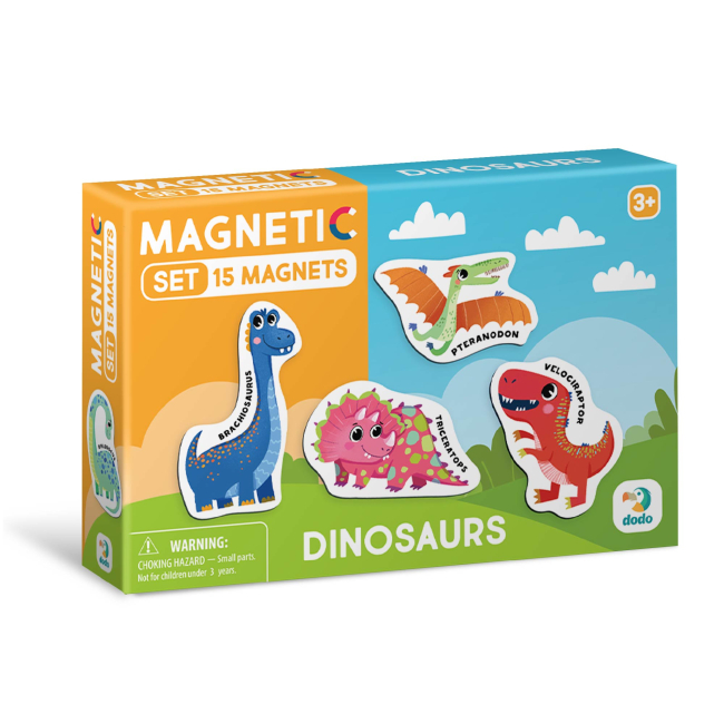 Розвивальні іграшки -  Магніти DoDo Динозаврики (200257)