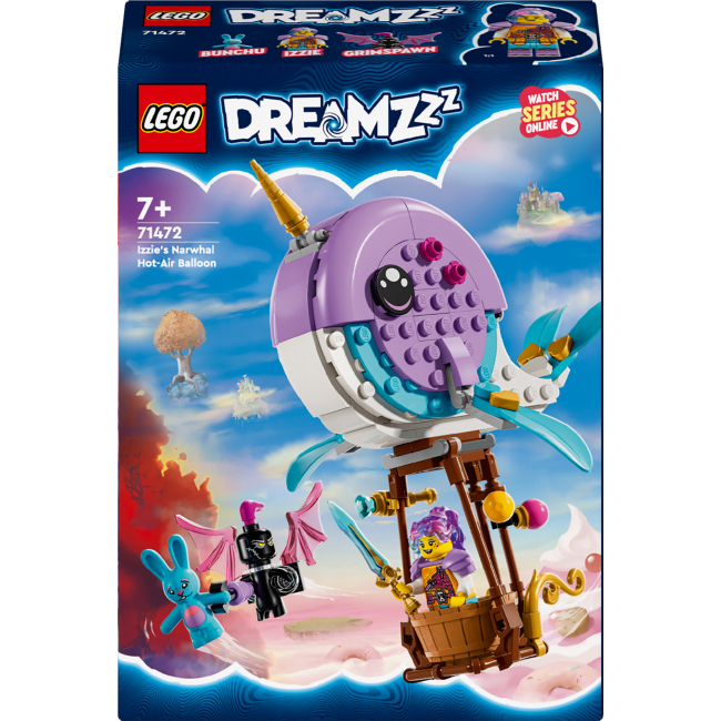 Конструкторы LEGO - Конструктор LEGO DREAMZzz Воздушный шар Иззи «Нарвал» (71472)