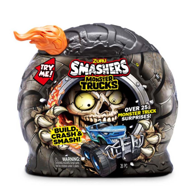 Автомодели - Игровой набор Smashers Monster Wheels Skull truck (74103B)