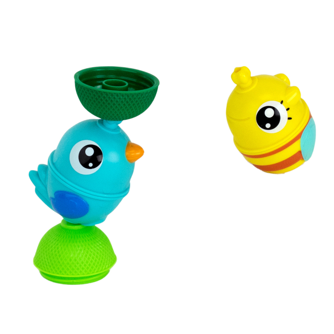 Розвивальні іграшки - Розвиваюча іграшка Lalaboom 2 тваринки і 1 навчальна намистина в тубусі (BL310)