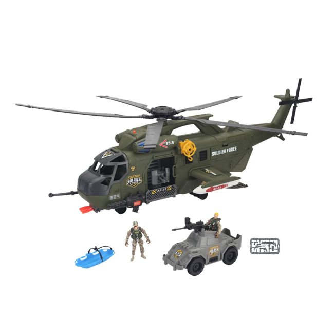 Фігурки чоловічків - ​Ігровий набір Soldier force Бойовий вертоліт (545163)