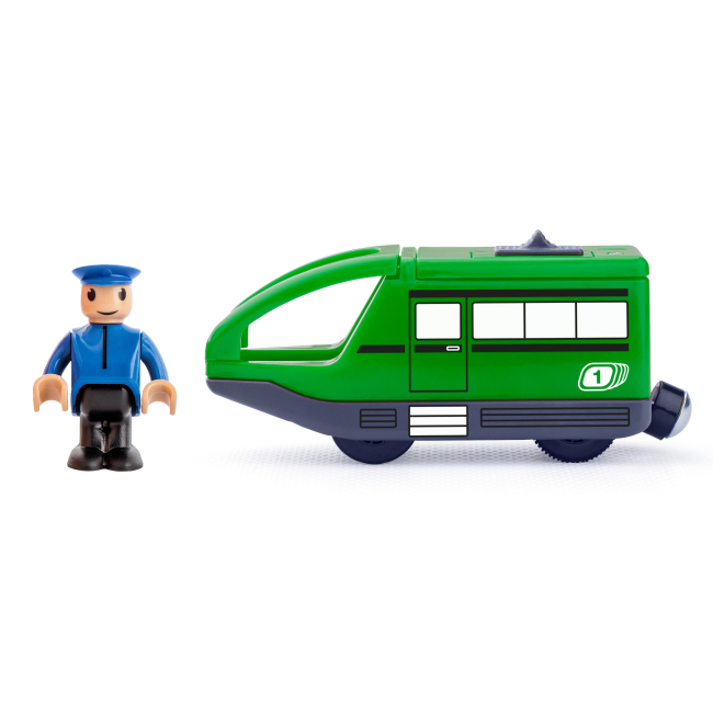 Залізниці та потяги - Ігровий набір Woody Сучасна машина електропоїзда (91907)