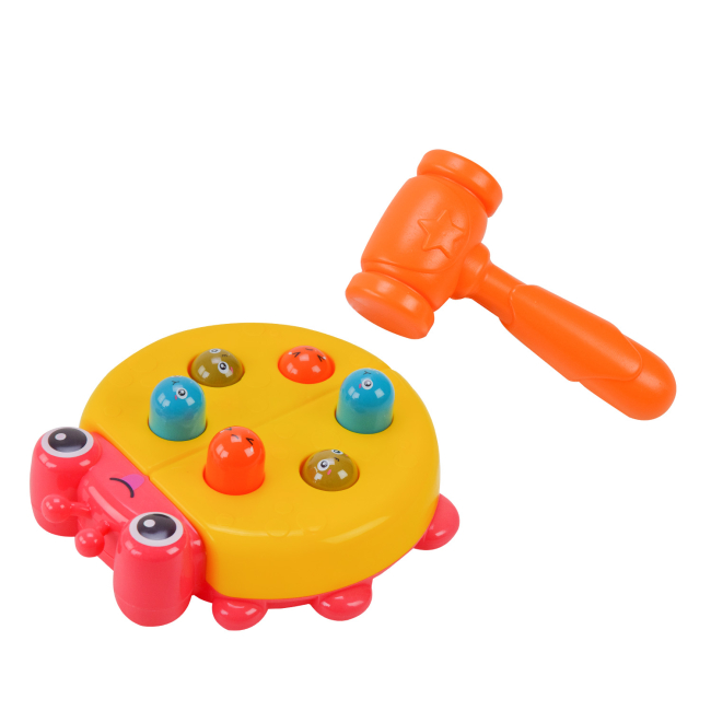 Развивающие игрушки - Развивающая игрушка Shantou Jinxing Стукалка божья коровка желтая (WQ-56/1)