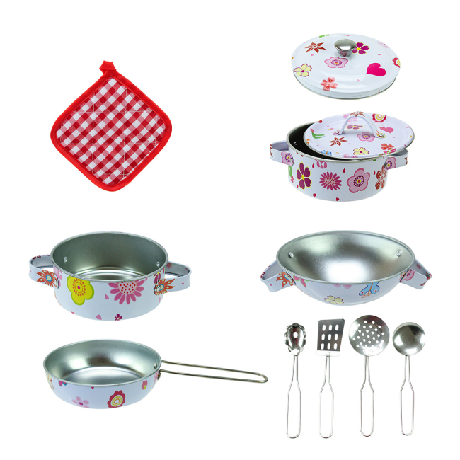 Дитячі кухні та побутова техніка - Набір посуду Shantou Jinxing Kitchen dream utensils (PY555-78)