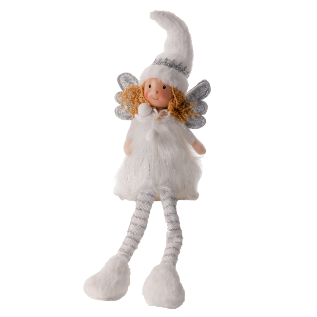 Аксесуари для свят - Новорічна іграшка Novogod'ko Янгол у білому LED (974831)