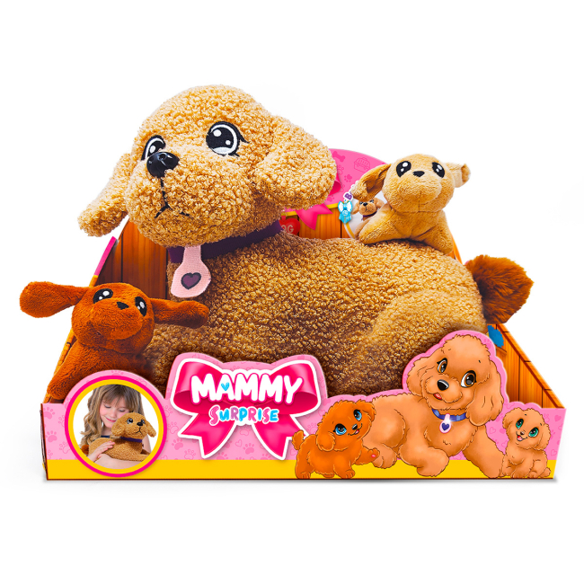 Мягкие животные - Мягкая игрушка Sbabam Big dog Мама пудель с сюрпризом (44/CN-23-1)