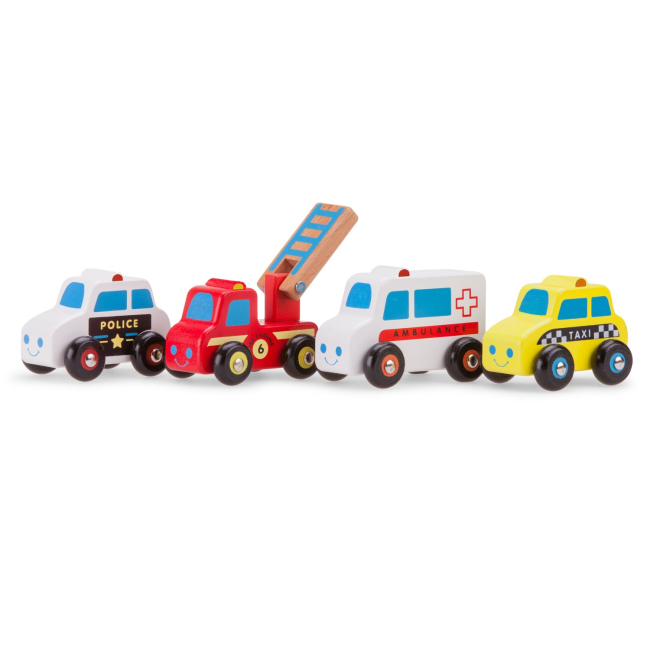 Машинки для малюків - Ігровий набір New classic toys First driver Транспорт 4 машини (11930)