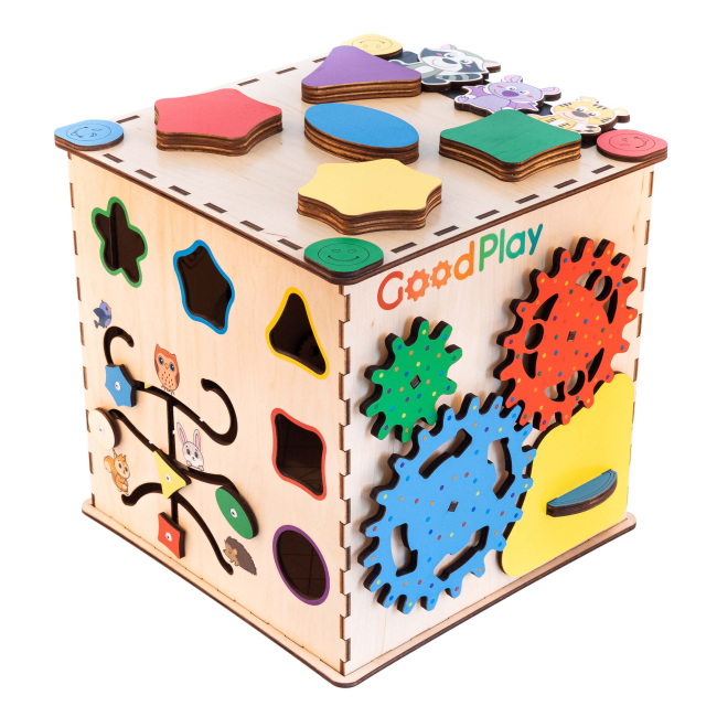 Розвивальні іграшки - Розвивальна іграшка Good Play Бізікубик Творчий (K104)