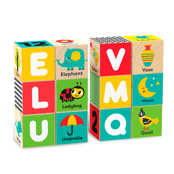 Развивающие игрушки - Деревянные кубики Kids Hits Английский алфавит (KH20/030)