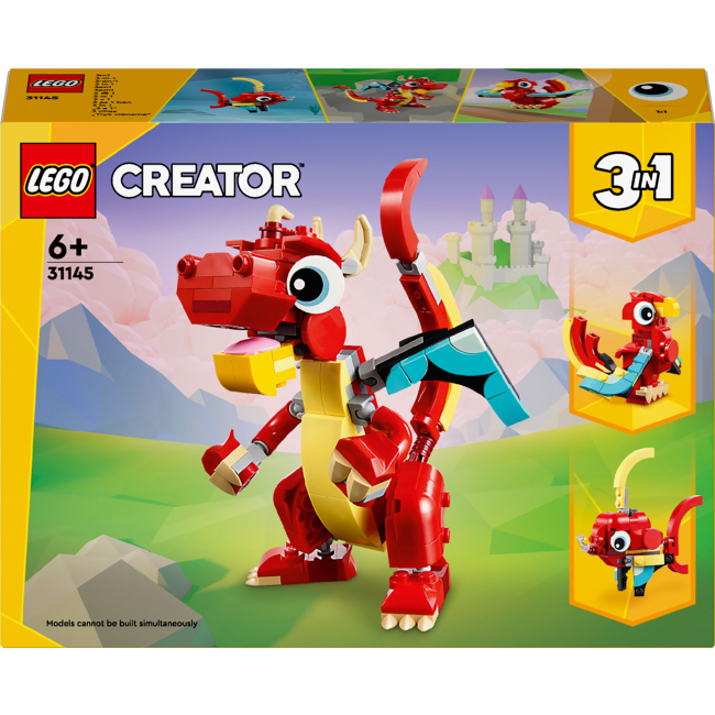 Конструкторы LEGO - Конструктор LEGO Creator Красный Дракон (31145)