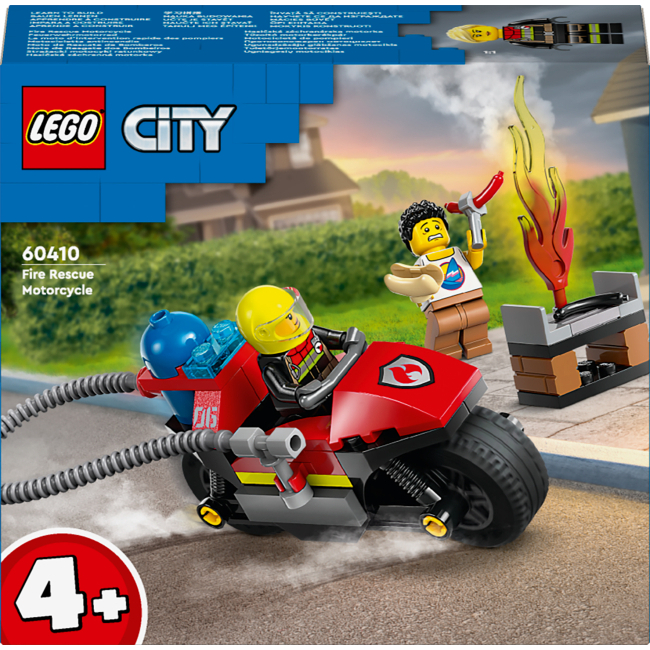 Конструктори LEGO - Конструктор LEGO City Пожежний рятувальний мотоцикл (60410)