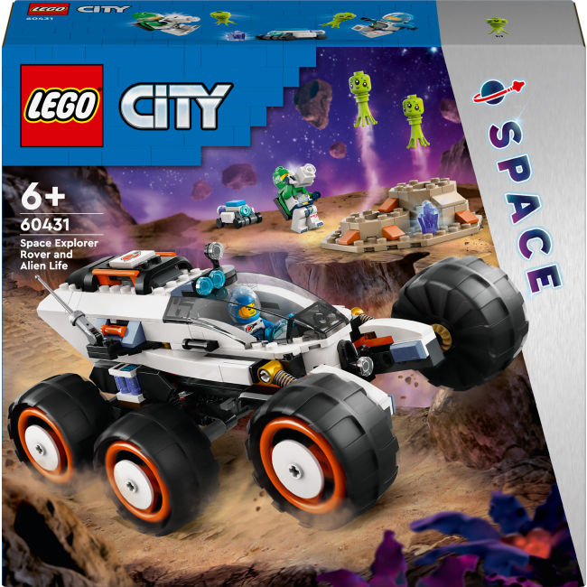 Конструкторы LEGO - Конструктор LEGO City Космический исследовательский вездеход и инопланетная жизнь (60431)