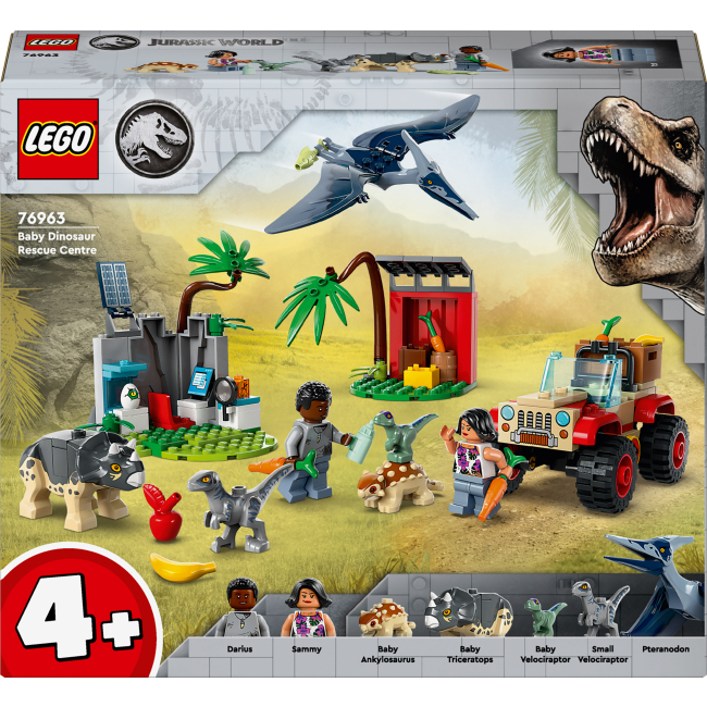 Конструкторы LEGO - Конструктор LEGO Jurassic World Центр спасения малышей динозавров (76963)