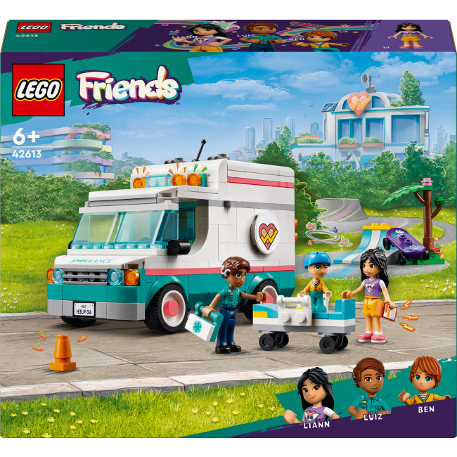 Конструкторы LEGO - Конструктор LEGO Friends Автомобиль скорой помощи Хартлейк-Сити (42613)