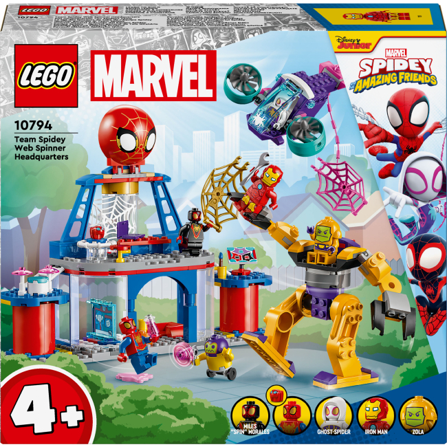 Конструктори LEGO - Конструктор LEGO Marvel Павутинна штаб-квартира команди Павука (10794)
