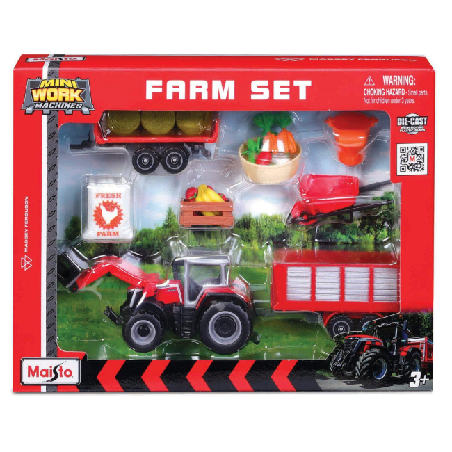 Транспорт и спецтехника - Игровой набор Maisto Farm Play Set красный (12564/3) 