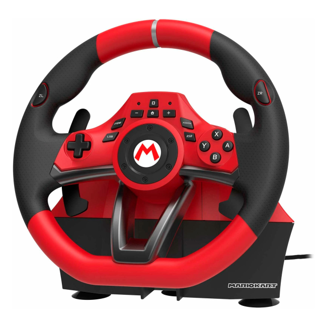 Ігрові приставки - Ігрове кермо HORI Wheel Apex Switch Mario Kart Racing (NSW-228U)
