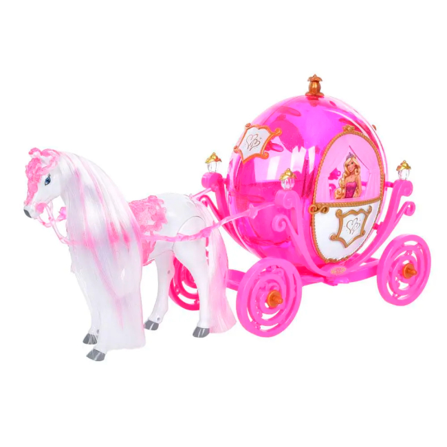 Транспорт и питомцы - Игровой набор Shantou Jinxing Princess Карета розовая (369B)