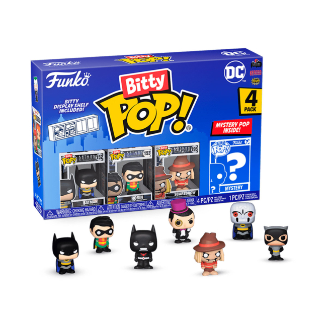 Фігурки персонажів - Набір ігрових фігурок Funko Bitty Pop DC (76339)